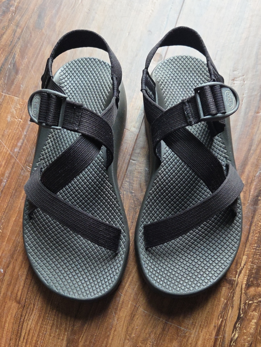 Chaco Men's Z/1 Black Sport Sandals with Adjustable Straps